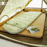 MOBI GARDEN Camping Sleeping Bag Protable -5℃~15℃ Warm Cotton 1.4kg/1.8kg Ultralight Spliced Envelope With Cap Outdoor Thicken