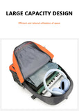 Lightweight Waterproof Hiking Backpack Large Capacity Outdoor Travel Bag Air Cushion Belt Zipper Closure Unisex Softback