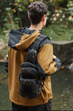 Camping Tactical Chest Bag Waterproof Nylon Outdoor Sling Backpack for Hiking Climbing Cycling & Fishing - MOLLE EDC Fanny Pack