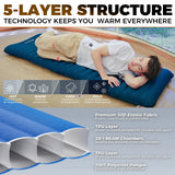 KingCamp Ultralight Inflatable Sleeping Pad for Camping Hiking - Portable Air Mattress with Carry Bag