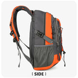 Lightweight Waterproof Hiking Backpack Large Capacity Outdoor Travel Bag Air Cushion Belt Zipper Closure Unisex Softback