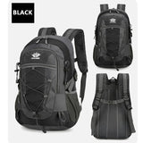 Lightweight Waterproof Hiking Backpack Large Capacity Outdoor Travel Bag Air Cushion Belt Zipper Closure Unisex Softback