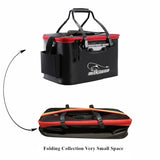 Portable Folding Fish Wear Bucket Outdoor EVA Fishing Tackle Boxes with Handle Fishing Bags Outdoor Fishing Water Tank