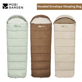 MOBI GARDEN Camping Sleeping Bag Protable -5℃~15℃ Warm Cotton 1.4kg/1.8kg Ultralight Spliced Envelope With Cap Outdoor Thicken