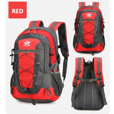 Lightweight Waterproof Hiking Backpack Large Capacity Outdoor Travel Bag Air Cushion Belt Zipper Closure Unisex Softback