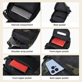 Camping Tactical Chest Bag Waterproof Nylon Outdoor Sling Backpack for Hiking Climbing Cycling & Fishing - MOLLE EDC Fanny Pack