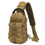 Camping Tactical Chest Bag Waterproof Nylon Outdoor Sling Backpack for Hiking Climbing Cycling & Fishing - MOLLE EDC Fanny Pack