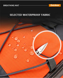Lightweight Waterproof Hiking Backpack Large Capacity Outdoor Travel Bag Air Cushion Belt Zipper Closure Unisex Softback