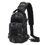 Camping Tactical Chest Bag Waterproof Nylon Outdoor Sling Backpack for Hiking Climbing Cycling & Fishing - MOLLE EDC Fanny Pack