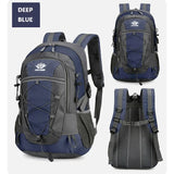 Lightweight Waterproof Hiking Backpack Large Capacity Outdoor Travel Bag Air Cushion Belt Zipper Closure Unisex Softback