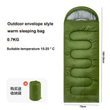 Outdoor Camping Ultralight Waterproof 4 Season Warm Envelope Backpacking Sleeping Bag