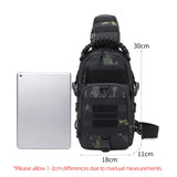 Camping Tactical Chest Bag Waterproof Nylon Outdoor Sling Backpack for Hiking Climbing Cycling & Fishing - MOLLE EDC Fanny Pack