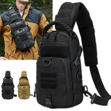 Camping Tactical Chest Bag Waterproof Nylon Outdoor Sling Backpack for Hiking Climbing Cycling & Fishing - MOLLE EDC Fanny Pack