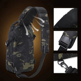 Camping Tactical Chest Bag Waterproof Nylon Outdoor Sling Backpack for Hiking Climbing Cycling & Fishing - MOLLE EDC Fanny Pack
