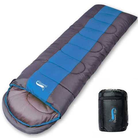 Desert&Fox Camping Lightweight 4 Season Warm & Cold Envelope Sleeping Bag for Outdoor Traveling Hiking