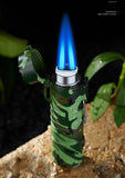 Waterproof and Metal Jet Butane Turbo Outdoor Camping Lighter & Flashlight
