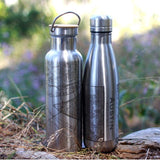 Angel Fire - New Mexico Engraved Map Insulated Bottle