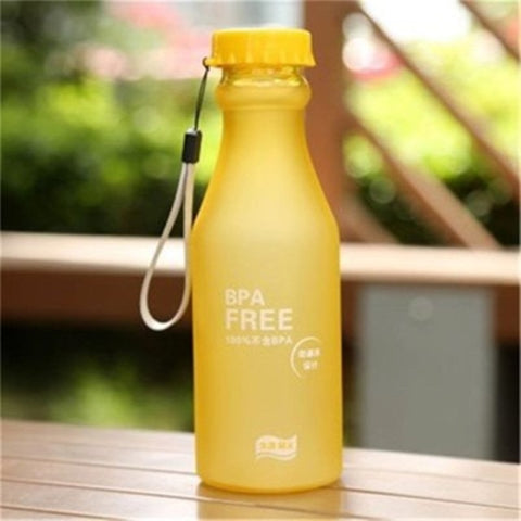 550mL Candy Color Matte Portable Water Sports Bottle For Travel Camping