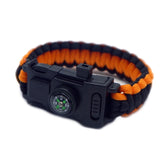 4mm Survival Paracord LED Multi-function Survival Bracelet