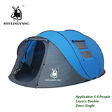 Large Family Automatic Throwing Pop Up Waterproof Camping Hiking Tent