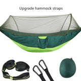Camping Hammock with Mosquito Net Pop-Up Light