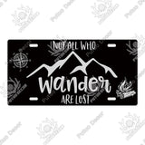 Camping Tin License Plate for Camping Decor
