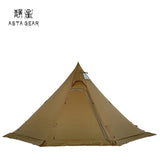 ASTA GEAR Lightweight 4 Person Bushcraft Pyramid /Teepee Tent with Chimney Hole