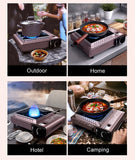 Portable Cassette Grill Boiler Card Magnetic Gas Stove