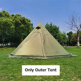 Newly Upgraded Ultralight Pyramid Tent With Snow Skirt & Chimney Hole